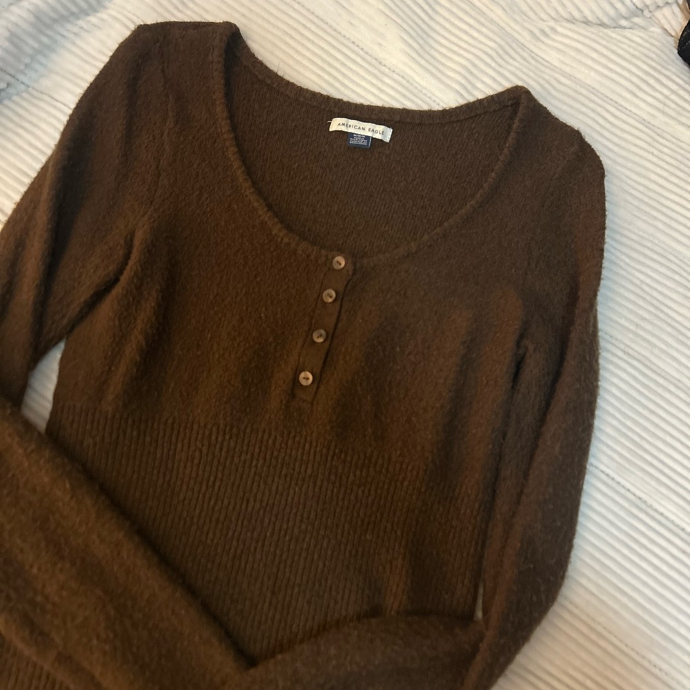 American Eagle Outfitters Brown Tunic Top